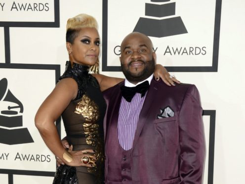 Tributes have been paid to Grammy Award-winning songwriter LaShawn Daniels, pictured with his wife April, after his death at the age of 41 (Jordan Strauss/Invision/AP, File)