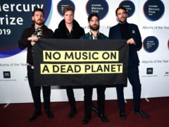 Foals during the Hyundai Mercury Prize 2019, held at the Eventim Apollo, London (Ian West/PA)