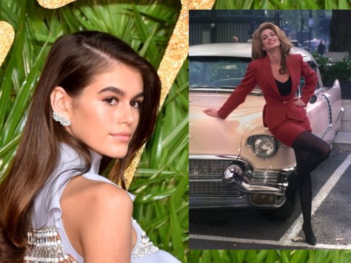 Kaia Gerber (Matt Crossick/PA) and Cindy Crawford (Neil Munns/PA)