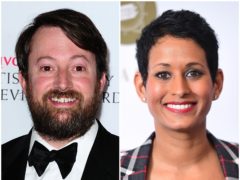 David Mitchell defended the BBC over its handling of the Naga Munchetty controversy (PA)