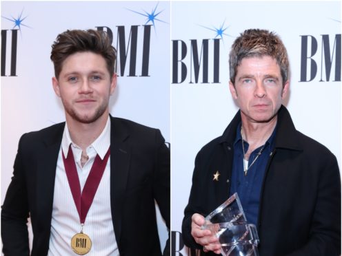 Niall Horan and Noel Gallagher both attended the BMI Awards (PA)