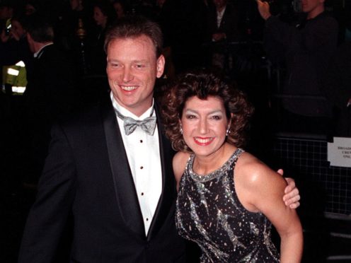 Jane McDonald with Henrik Brixen (Ben Curtis/PA)