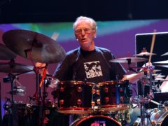 Drummer Ginger Baker of Cream performs live onstage. (Yui Mok/PA)