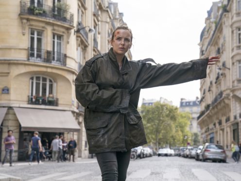 BBC handout photo of Villanelle, played by Jodie Comer, in season two of Killing Eve (Aimee Spinks/BBC America)