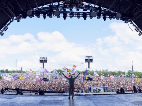 Sir David Attenborough made an appearance at this year Glastonbury Festival (BBC/PA)