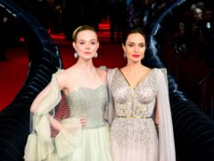 Elle Fanning and Angelina Jolie attending the Maleficent: Mistress of Evil European Premiere held at Imax Waterloo in London (Ian West/PA)