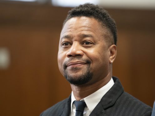 Cuba Gooding Jnr appeared in court n New York on Thursday (Steven Hirsch/New York Post/AP)