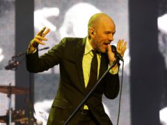 Michael Stipe of REM on stage (Niall Carson/PA)