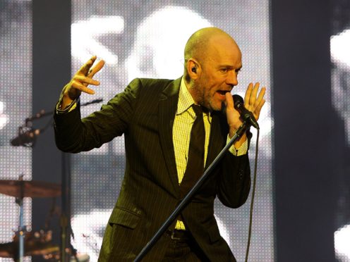 Michael Stipe of REM on stage (Niall Carson/PA)