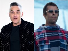 Robbie Williams and Liam Gallagher (PA)
