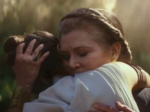 General Leia Organa (Carrie Fisher) and Rey (Daisy Ridley) in STAR WARS: THE RISE OF SKYWALKER (c) 2109 ILM and Lucasfilm Ltd.