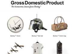 Some of the items on Banksy’s Gross Domestic Product website (Gross Domestic Product/PA)