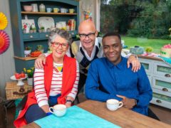 Prue Leith, Harry Hill and Liam Charles (Love Productions/Mark Bourdillion/Channel 4)