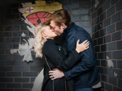 Coronation Street’s Daniel Osbourne (Rob Mallard) kisses Bethany Platt (Lucy Fallon) (ITV/PA)