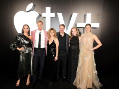 Stars of Apple TV+ drama For All Mankind, including Jodi Balfour, Joel Kinnaman, Sarah Jones, Michael Dorman, Wrenn Schmidt, Shantel VanSanten (Apple/PA)