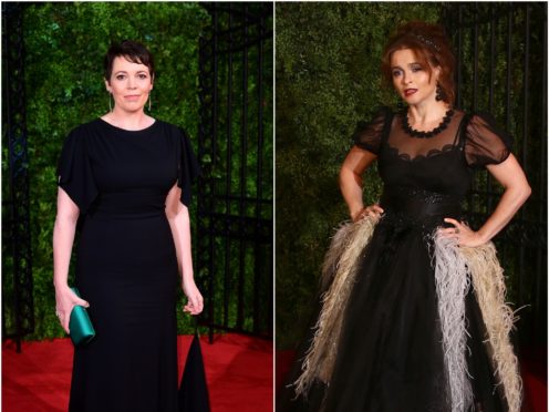 Olivia Colman (left) and Helena Bonham Carter (PA/AP)