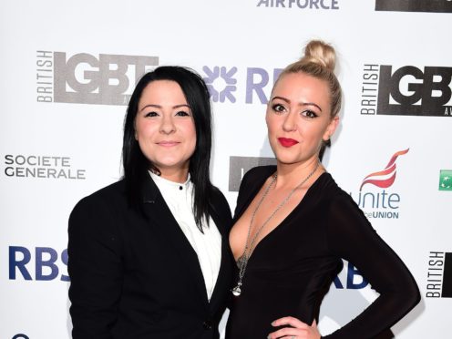 Lucy Spraggan splits from wife Georgina Gordon (Ian West/PA)