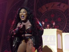 Pop star Lizzo made her case for Halloween costume of the year by dressing up as a DNA test (Chris Pizzello/Invision/AP)