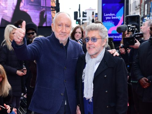 The Who’s Pete Townshend and Roger Daltrey during the Music Walk of Fame (Ian West/PA)