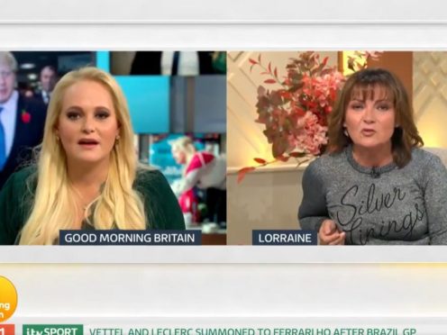 Lorraine Kelly criticised Jennifer Arcuri for appearing on Good Morning Britain and not dodging questions (ITV/Good Morning Britain)
