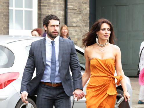 Kelvin Fletcher and his wife Liz Marsland (Yui Mok/PA)