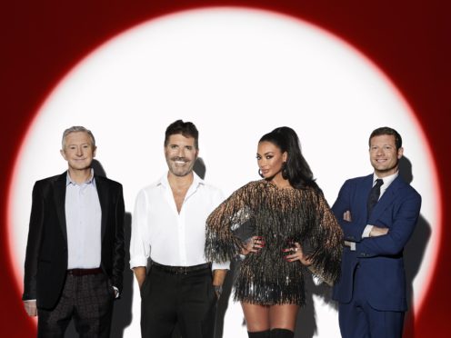 Judges Louis Walsh, Simon Cowell and Nicole Scherzinger and host Dermot O’Leary (Syco/Thames TV/PA)