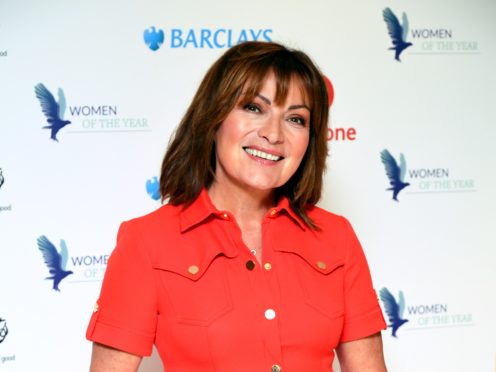 Lorraine Kelly transformed into her drag queen alter ego Morning Gloria (Ian West/PA)