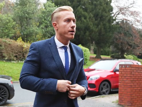 Kris Boyson is accused of threatening a police officer (Gareth Fuller/PA)