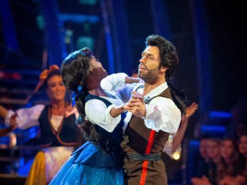 Kelvin Fletcher and Oti Mabuse on Strictly Come Dancing 2019 (Guy Levy/BBC)