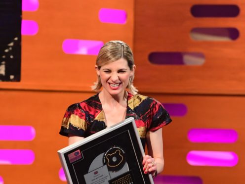 Jodie Whittaker during filming for the Graham Norton Show (SoTV/PA)
