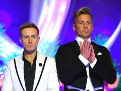 Ian H Watkins (left) and Matt Evers at the launch of Dancing On Ice 2020 (Ian West/PA)