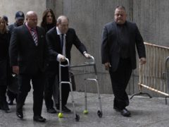 Harvey Weinstein arriving at court (Mark Lennihan/AP)