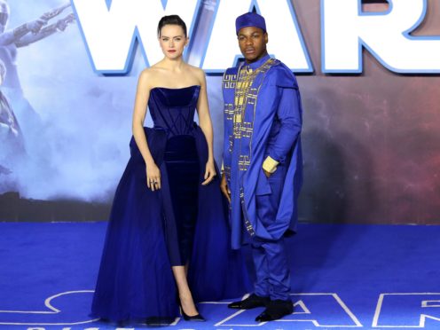 Daisy Ridley and John Boyega at the premiere (Isabel Infantes/PA)