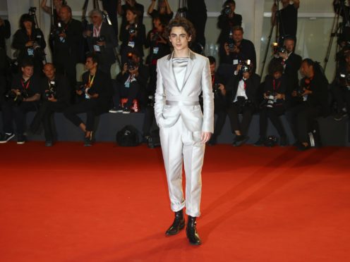 Timothee Chalamet at Venice Film Festival (Joel C Ryan/AP)