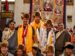 Paddy McGuinness, Andrew ‘Freddie’ Flintoff and Chris Harris in Nepal (BBC Studios/Lee Brimble/PA)