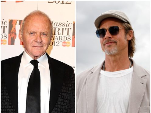 Sir Anthony Hopkins and Brad Pitt (PA)