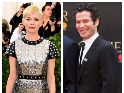 Michelle Williams and Thomas Kail (Ian West/PA)