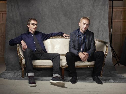 Karl Hyde (right) and Rick Smith of Underworld (Jay Brooks/LOCOG/PA)