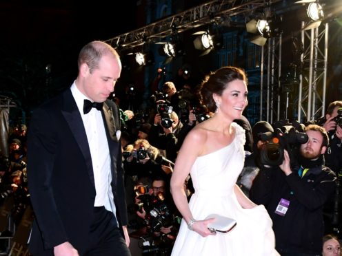 The Duke and Duchess of Cambridge at the 72nd Baftas (Ian West/PA)