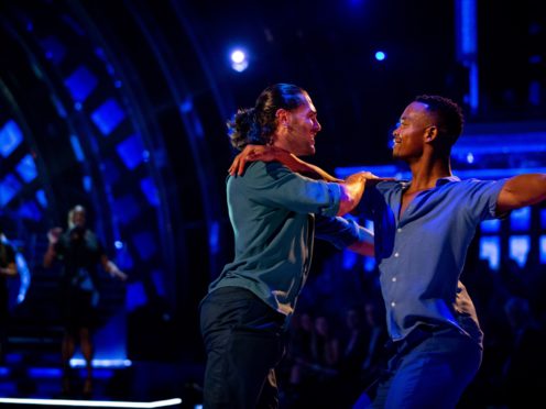 Johannes Radebe and Graziano Di Prima make history with its first individual same-sex dance (Guy Levy/BBC/PA)