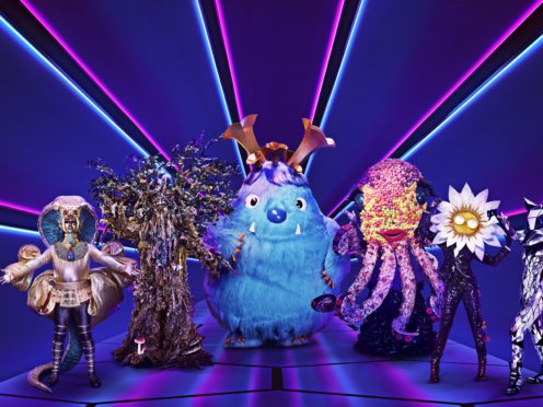 Pharaoh, Tree, Monster, Octopus, Daisy and Fox from The Masked Singer (Vincent Dolman/ITV)