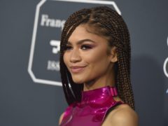 Zendaya turned heads in a futuristic-themed outfit on the blue carpet of the Critics’ Choice Awards (Jordan Strauss/Invision/AP)