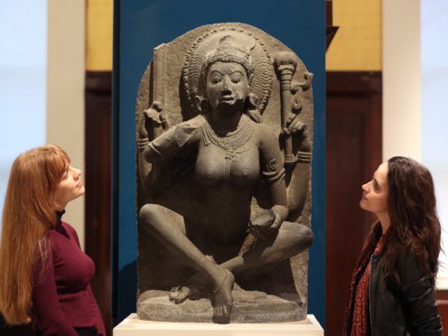 A Yogini sculpture from about AD 900 will be on show as part of the Tantra: Enlightenment To Revolution exhibition (Yui Mok/PA)
