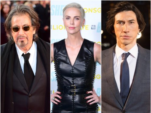 Al Pacino, Charlize Theron and Adam Driver are among the nominees ahead of the Golden Globes (Ian West/David Parry/Ian West/PA)