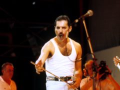 Freddie Mercury of Queen on stage (PA)