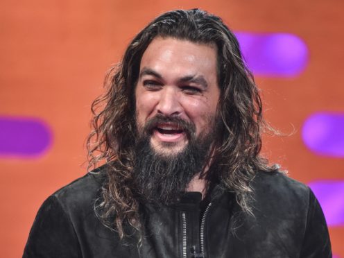 Jason Momoa underwent a startling transformation as he starred in an eye-catching Super Bowl commercial (Matt Crossick/PA)