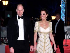 The Duke and Duchess of Cambridge attending the 73rd British Academy Film Awards at the Royal Albert Hall in London (Matt Crossick/PA)