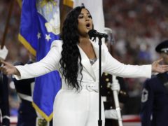 Demi Lovato continued her comeback with a well-received performance of the US national anthem during the Super Bowl (AP Photo/Seth Wenig)
