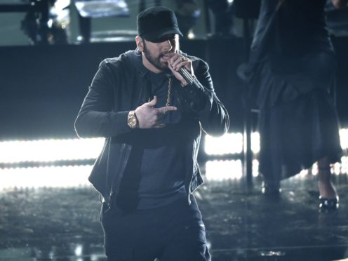 Eminem made a surprise appearance on Sunday night (Chris Pizzello/AP)