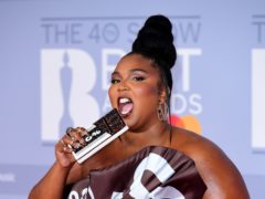 Lizzo arriving at the Brit Awards (Ian West/PA)